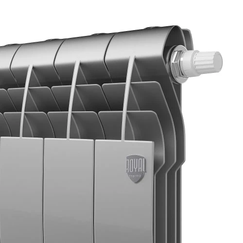 Радиатор биметаллический Royal Thermo BiLiner 350 / Silver Satin VR - 8 секц. Biliner 350 VR