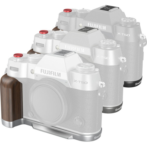 Площадка с рукояткой SmallRig Silicone для Fujifilm X-T50 Чёрная