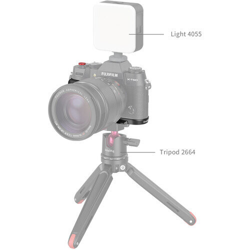 Площадка с рукояткой SmallRig Silicone для Fujifilm X-T50 Чёрная