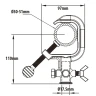 Зажим KUPO C-01B STEEL CLAMP