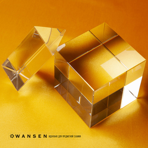 Wansen BS-0710-841353 Yellow шелковый фон 70x100 см оранжевый блеск