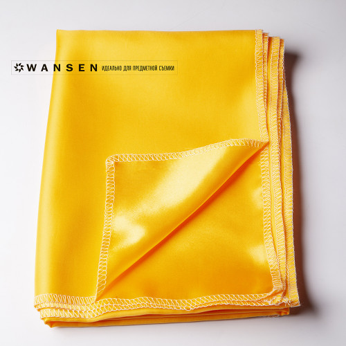 Wansen BS-0710-841353 Yellow шелковый фон 70x100 см оранжевый блеск