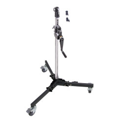 Стойка с редукторной колонной KUPO 382MH LOW BASE WIND-UP STAND на колесах