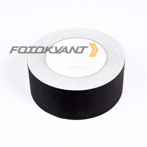 Fotokvant GP-5050 Black gaffer tape студийный тейп черный 50 мм х 50 м