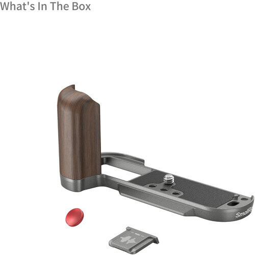 Площадка с рукояткой SmallRig Wooden для Fujifilm X-T50 Тёмное серебро