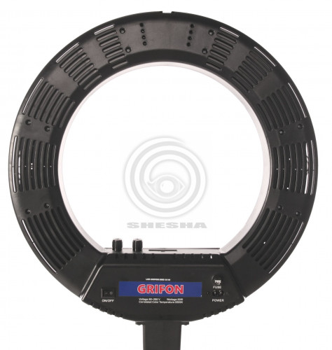 Grifon LED GRIFON SMD 50 W Кольцевой с полузеркалом, с регулировкой яркости и цветовой температуры 3000К-5600К (диаметр 36х49 см)
