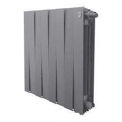 Радиатор биметаллический Royal Thermo PianoForte 500 Silver Satin VDR80 - 8 секц. Pianoforte 500 VDR80
