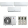 Мульти сплит система на 3 комнаты Gree GWHD(21)NK6OO (LC)(LH) / GWH09AGAXA-K6DNA4C/II - 3 шт. Комплект Pular