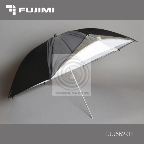 Fujimi FJU562-33 Зонт студийный чёрно-белый (84 см)