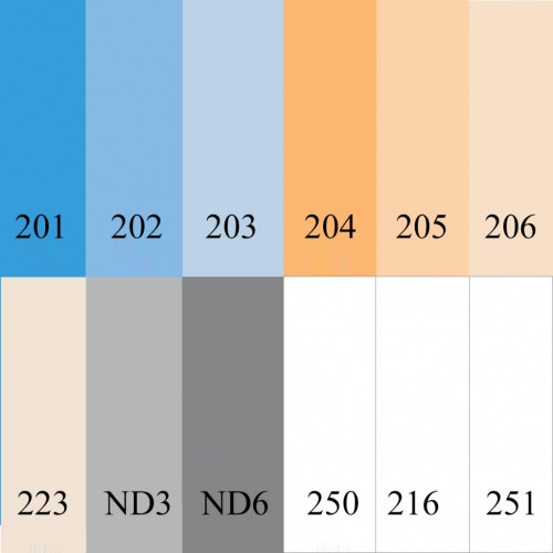 Fotokvant Color Kit (8340) набор №3 цветных гелевых фильтров 30x30 см