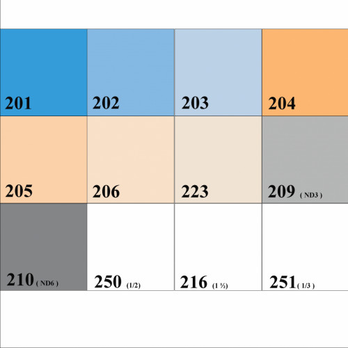 Fotokvant Color Kit (8340) набор №3 цветных гелевых фильтров 30x30 см