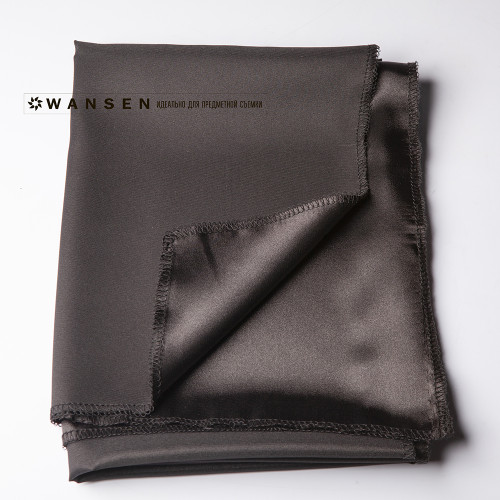 Wansen BS-0710-841362 Bright Black шелковый фон 70x100 см черный блеск