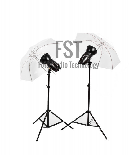 Комплект импульсного света FST E-250 Umbrella Kit + радиосинхронизатор FST VC-604DC в подарок!