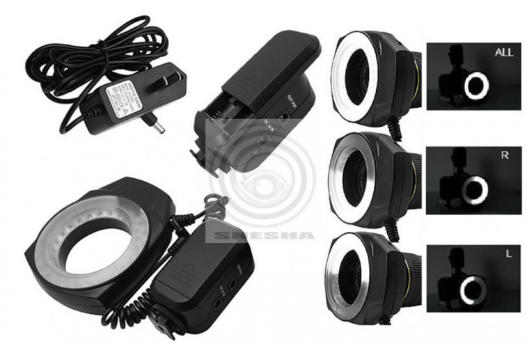 Grifon LED-осветитель LED-48ring для фотокамеры (48 диодов) кольцевой (комплект колец для объективов)