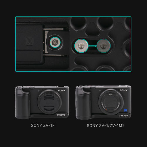 Площадка с рукояткой Tilta Mounting Baseplate with Grip для Sony ZV-1/ZV-1F/ZV-1M2 Чёрная