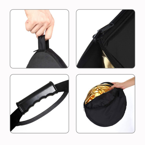 Selens 696327 Collapsible Reflector With Handle Grips отражатель 5 в 1 150x200 см с ручками
