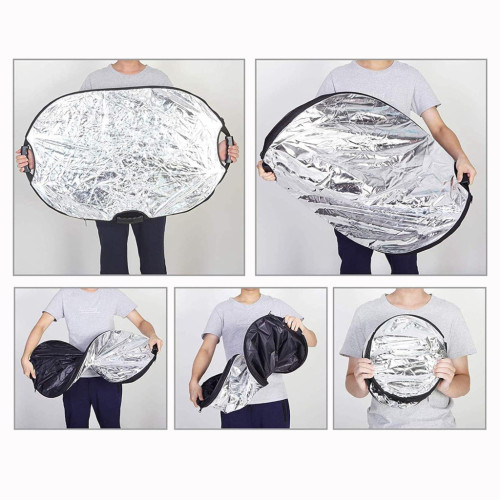 Selens 696327 Collapsible Reflector With Handle Grips отражатель 5 в 1 150x200 см с ручками