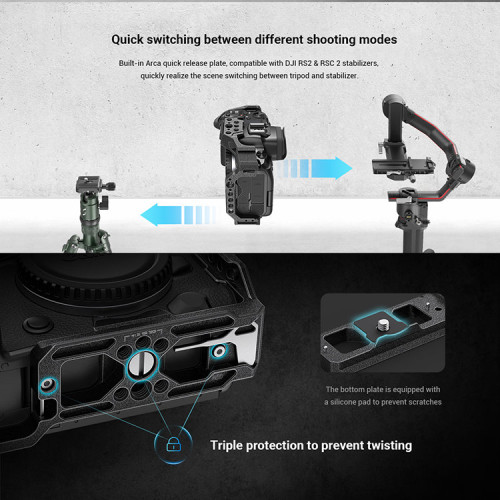 Клетка SmallRig 3234B "Black Mamba" для Canon R5/R5C/R6