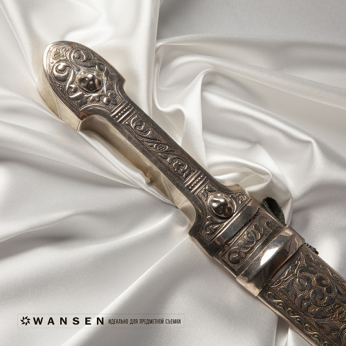 Wansen BS-1014-841327 Milky White шелковый фон 1x1.4 м жемчужный