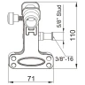 Зажим KUPO KCP-350 MINI ALLI CLAMP