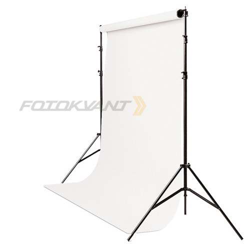 Fotokvant V-2117W KIT ворота 2,1х1,7 м с белым фоном 1.35х10 м и клипсами