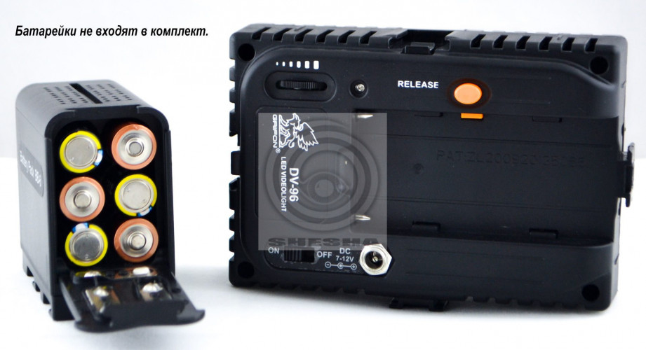 Grifon LED-осветитель DV-96V-K для фотокамеры (96 диодов) с крепёжной планкой