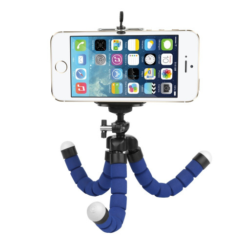 Fotokvant TM-01 Blue мини-штатив на гибких ножках для смартфона Samsung/Xiaomi/Apple синий
