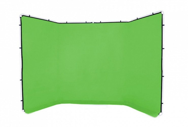 Fotokvant BGC-2440 Green фон тканевый на каркасе 2.4х4 м зеленый
