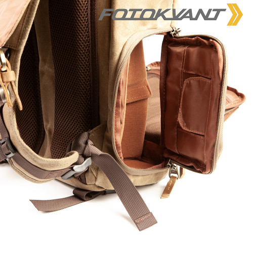 Fotokvant BSN-10 Khaki рюкзак для камеры цвета песочный хаки