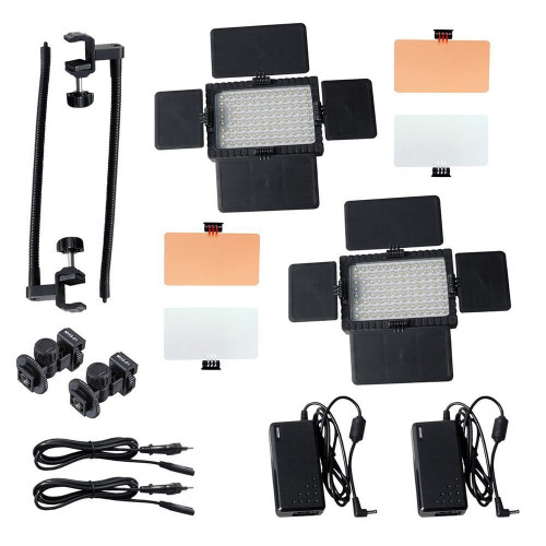 Grifon Стол для фотосъёмки DVK-296V-K1 с 2-мя LED-осветителями (96 диодов) на гибких штангах