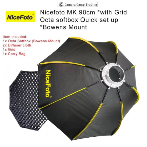 Софтбокс NiceFoto MK-Ø90cm с сотами