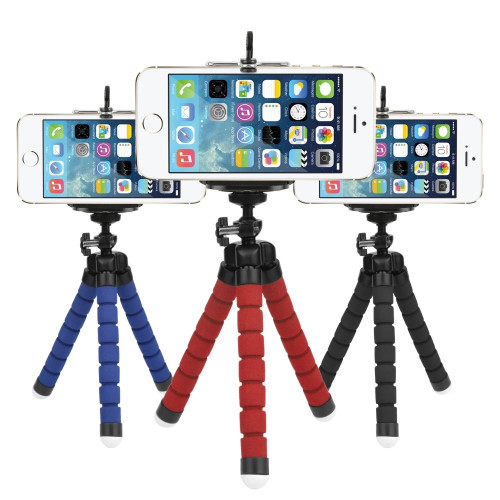 Fotokvant TM-01 Black мини-штатив на гибких ножках для смартфона Samsung/Xiaomi/Apple черный