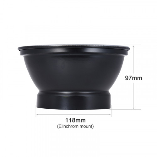 Fotokvant RF-18EL стандартный 60 градусный рефлектор для Elinchrom 18 см