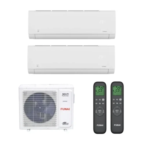 Мульти сплит система на 2 комнаты Funai RAM-I-2OK40HP.01/U / RAM-I-SG25HP.W03/S - 2 шт. Комплект Origami Shogun