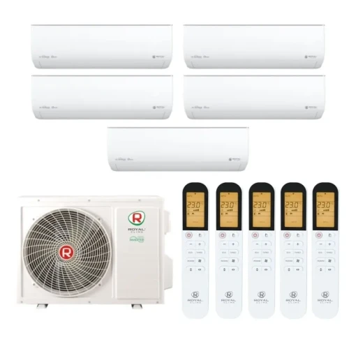 Мульти сплит система на 5 комнат Royal Clima 5TFM-42HN/OUT / RCI-GLD09HN - 5 шт. Комплект GAMMA GLORIA