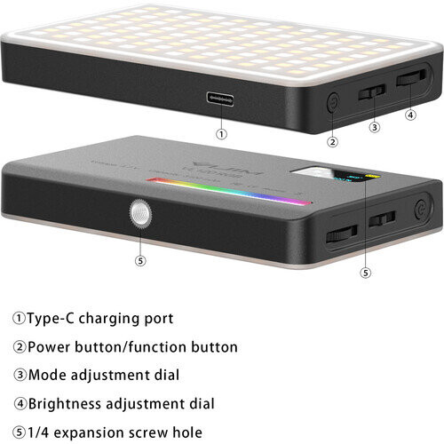 Осветитель VIJIM VL120 RGB Чёрный