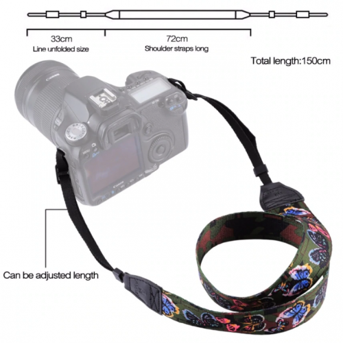 Fotokvant STR-13 ремень для фотоаппарата Бабочки