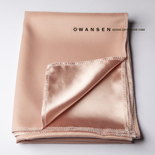 Wansen BS-1014-841346 Cinnamon Powder шелковый фон 1x1.4 м пудрово-розовый