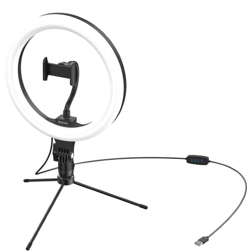 Осветитель кольцевой Baseus Live Stream 10" Чёрный
