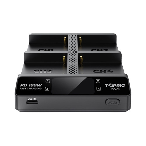 Зарядное устройство Accsoon TOPRIG BC01 4-Bay NP-F