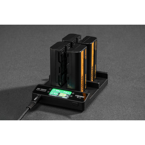 Зарядное устройство Accsoon TOPRIG BC01 4-Bay NP-F