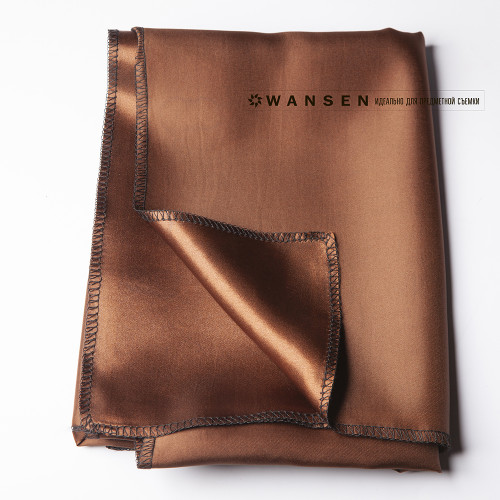 Wansen BS-1014-841349 Brown шелковый фон 1x1.4 м кофейный