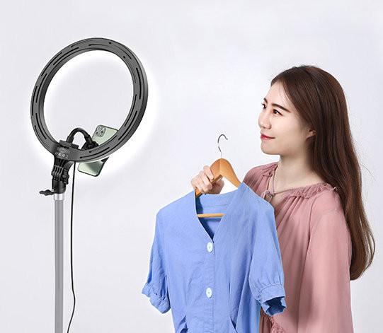 Осветитель кольцевой Baseus Live Stream 12" Чёрный