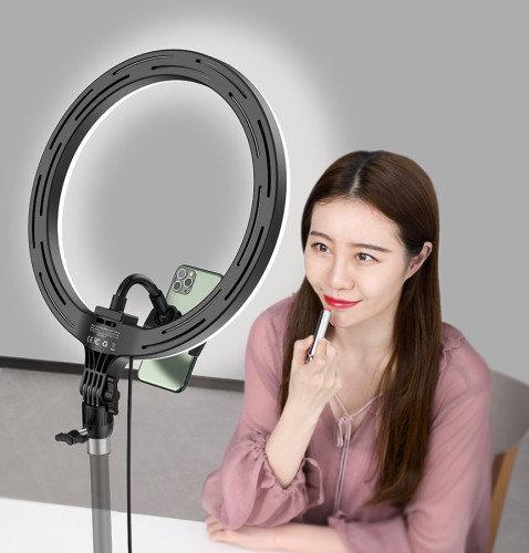 Осветитель кольцевой Baseus Live Stream 12" Чёрный