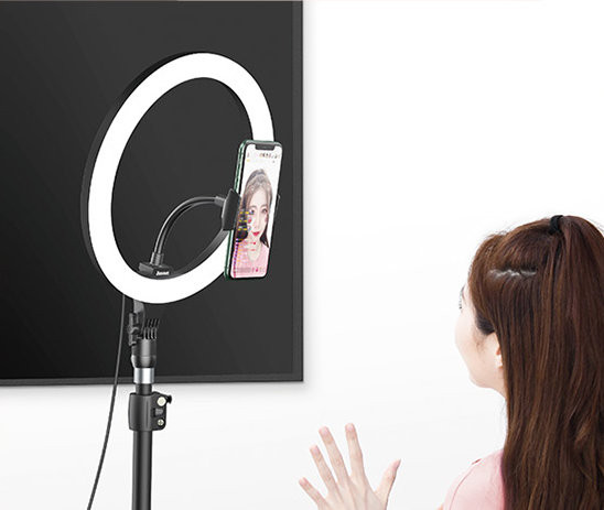 Осветитель кольцевой Baseus Live Stream 12" Чёрный