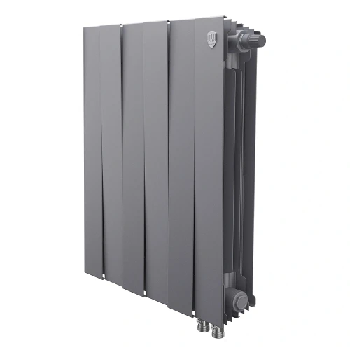 Радиатор биметаллический Royal Thermo PianoForte 500 Серебристый VR80 - 6 секц. Pianoforte 500 VR80