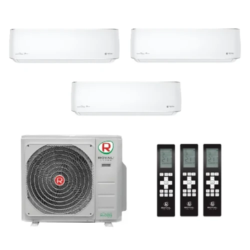 Мульти сплит система на 3 комнаты Royal Clima 3RMN-21HN / OUT / RCI-PX09HN - 3 шт. Комплект PRESTIGIO