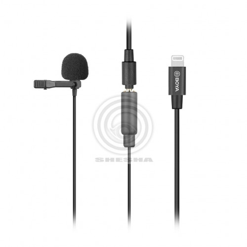 Boya BY-M2 Петличный микрофон с переходником Lightning для устройств Apple