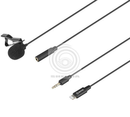 Boya BY-M2 Петличный микрофон с переходником Lightning для устройств Apple