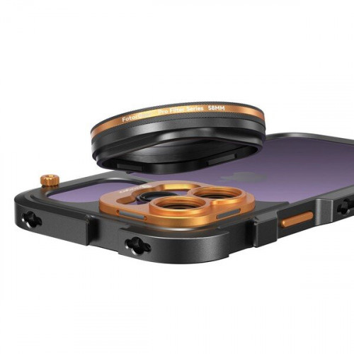 Клетка Fotorgear Pro II 17мм для iPhone 14 Pro Max Оранжевая